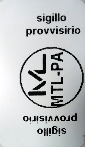 Sigillo provvisorio del riparatore